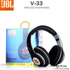 Големи Безжични Bluetooth слушалки - JBL V33 HD бас