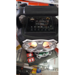 Преносима HiFi караоке тонколона KTS-996 Portable Bluetooth Speaker със светлинни ефекти