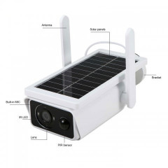 2бр. Соларна безжична Wi-FI PRO камера с автномно захранване. Full HD резолюция, вграден говорител и слот за SD карта
