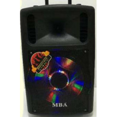 Mba Q12 Караоке тонколона с 2 безжични микрофона,радио,флашка,сд карта и блутут функция !