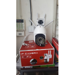 Куполна WiFi 50 LED Full HD PTZ въртяща камера с 2 обектива, IP66 водоустойчива