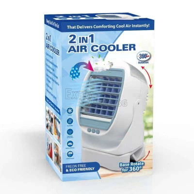 Мобилен охладител Air Cooler 2 в 1 - климатик и вентилатор в едно