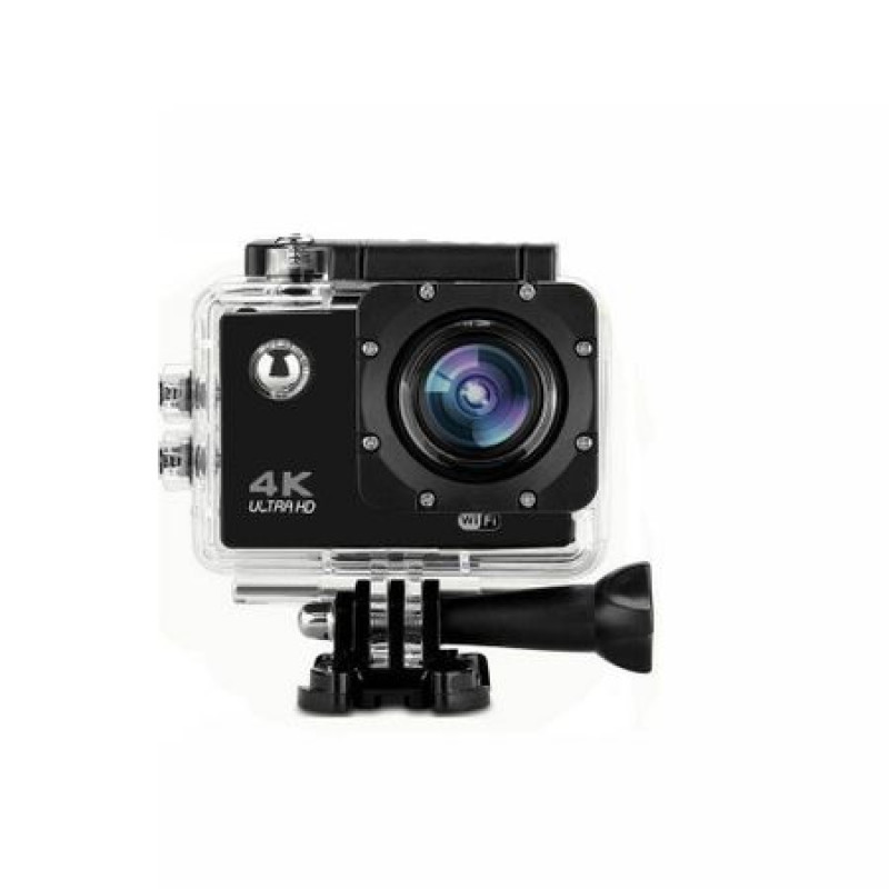 Екшън камера Full 4D, WiFi, за снимане под вода, 4K 30 fps, Черен