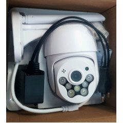 5MP Външна WIFI PTZ камера за наблюдение ICSEE Smart Home с двупосочно аудио + КАРТА 64ГБ