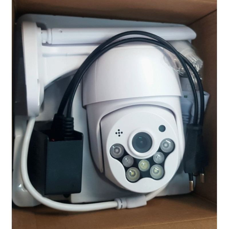 5MP Външна WIFI PTZ камера за наблюдение ICSEE Smart Home с двупосочно аудио и 20M IR