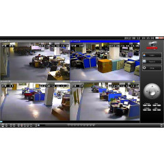 4 канален мрежови H.264 real time пентаплекс видеорекордер - Full D1 Dvr за 4 камери