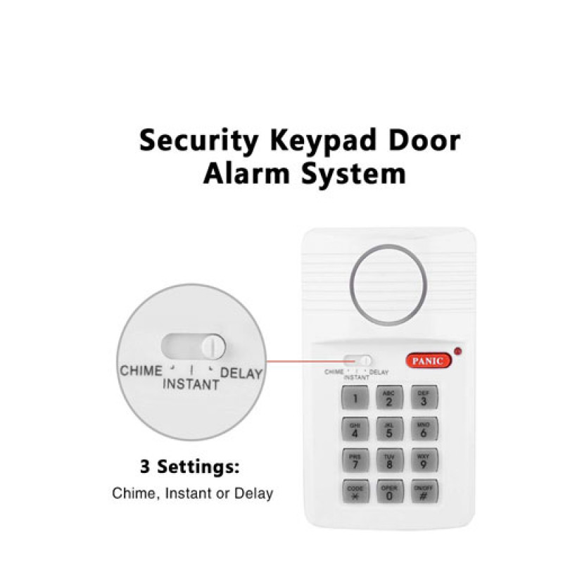 Аларма за врата, с 3 настройки, клавиатура за сигурност с паник бутон Secure Pro